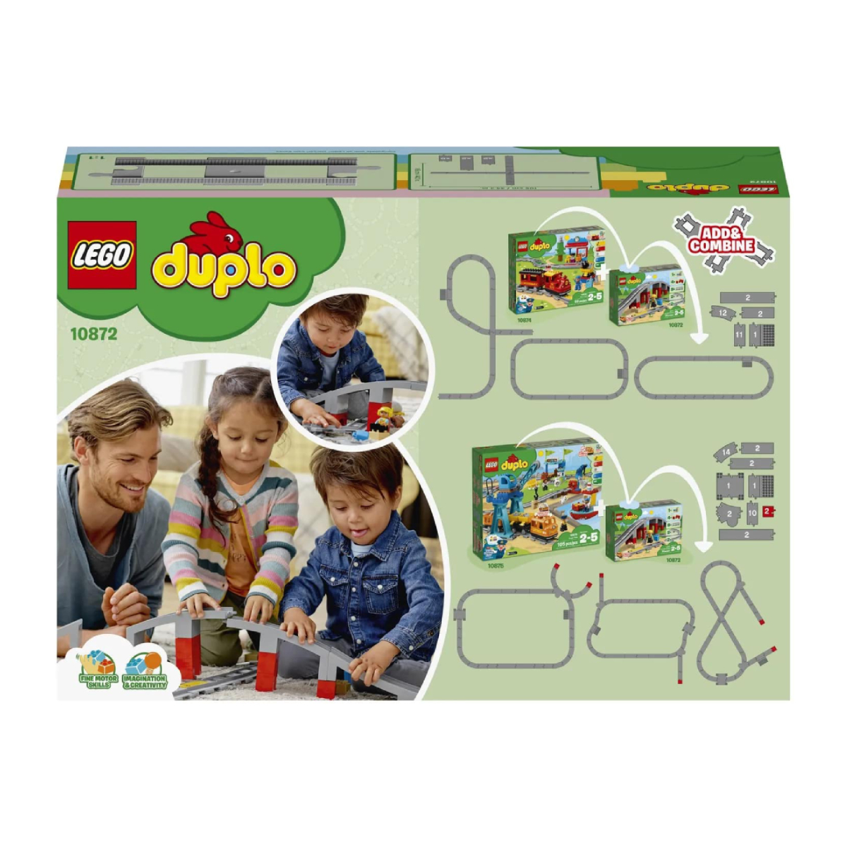 Конструктор LEGO DUPLO Town Железнодорожный мост - фото 2