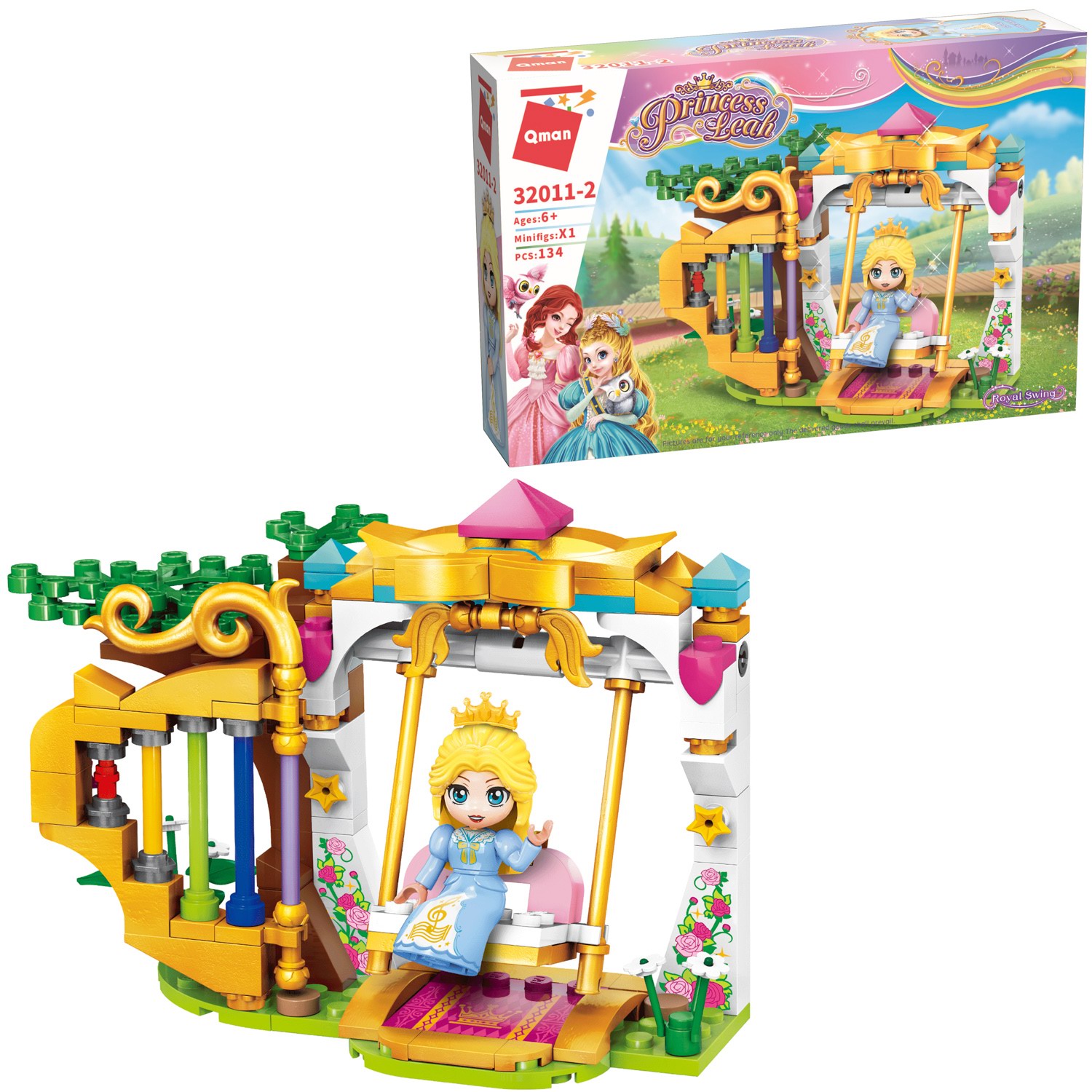 Конструктор QMAN Princess Leah 134 дет. - фото 1