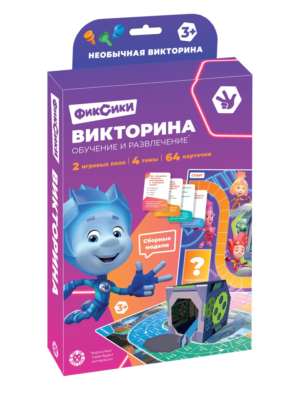 Настольная игра ИД Лев Викторина Фиксики - фото 1