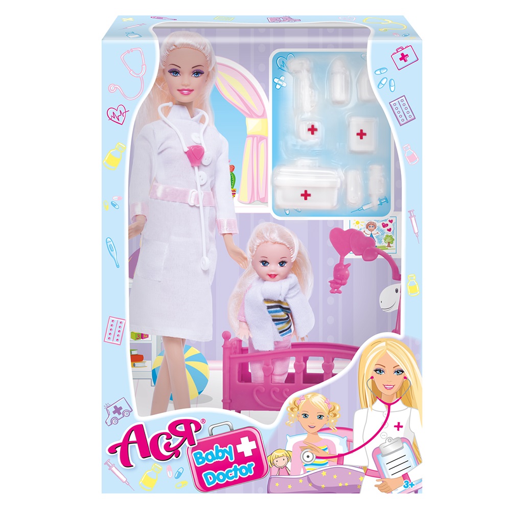 Кукла модельная ToysLab Ася Доктор с мини куклой 35101 - фото 1