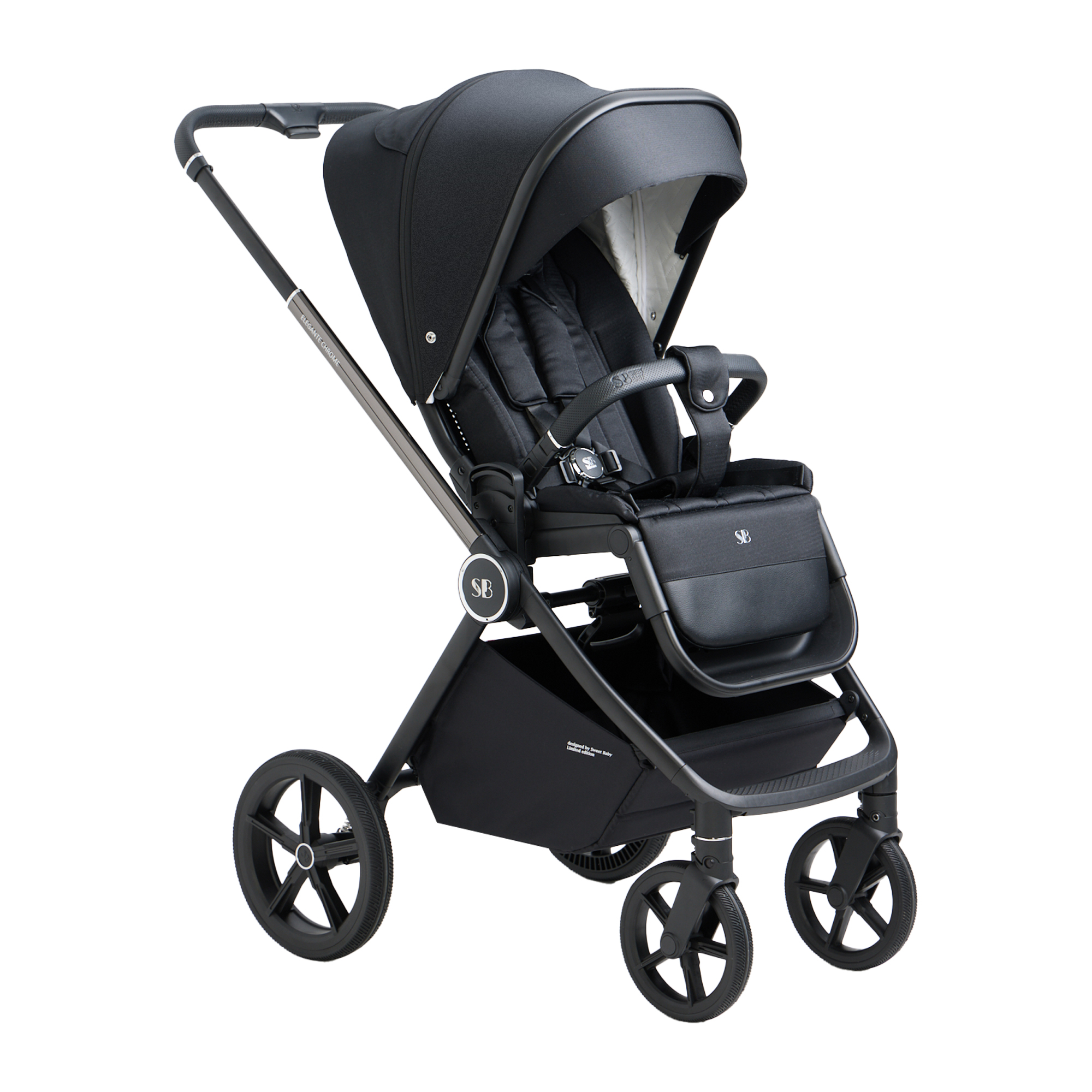Коляска 2в1 Sweet Baby Elegante Chrome Black - фото 39