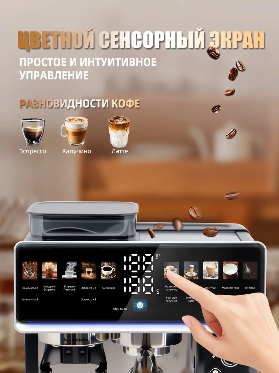 Автоматическая кофемашина 2,6 л 20 Бар Oulemei OLM-KFA035 - фото 6