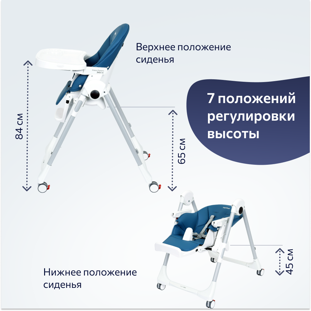 Стульчик для кормления Peg-Perego Prima Pappa Follow Me классический - фото 4