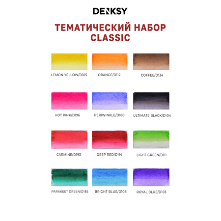 Маркеры DENKSY 12 цв.