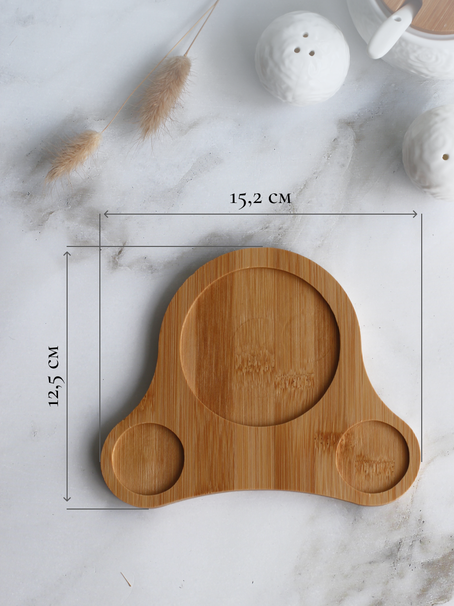 Набор для сервировки Balsford Фарфоровый: сахарница солонка и перечница - фото 7