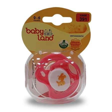 Пустышка Baby Land силикон анатомическая от 0 мес.