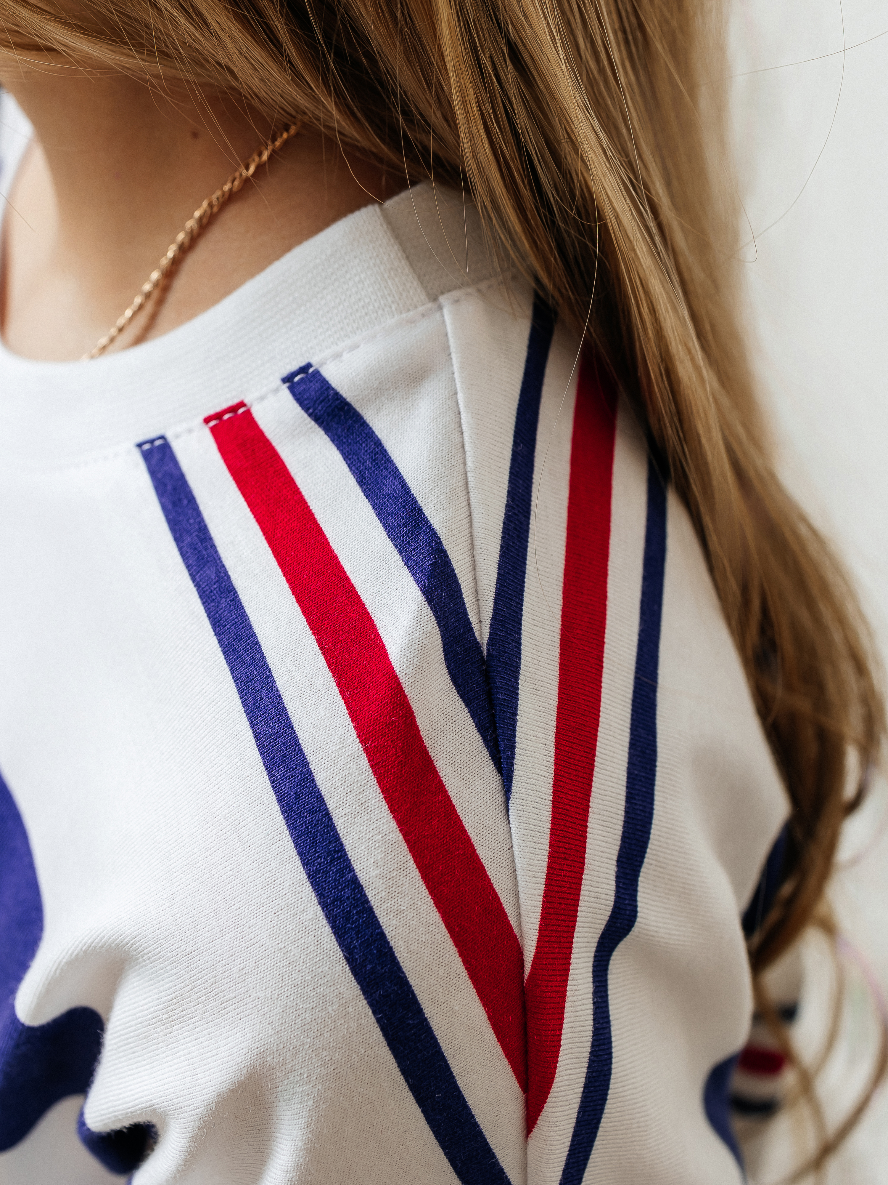 Лонгслив Селтекс Ю_ДК62 молоко/синий-красный полоса - фото 11