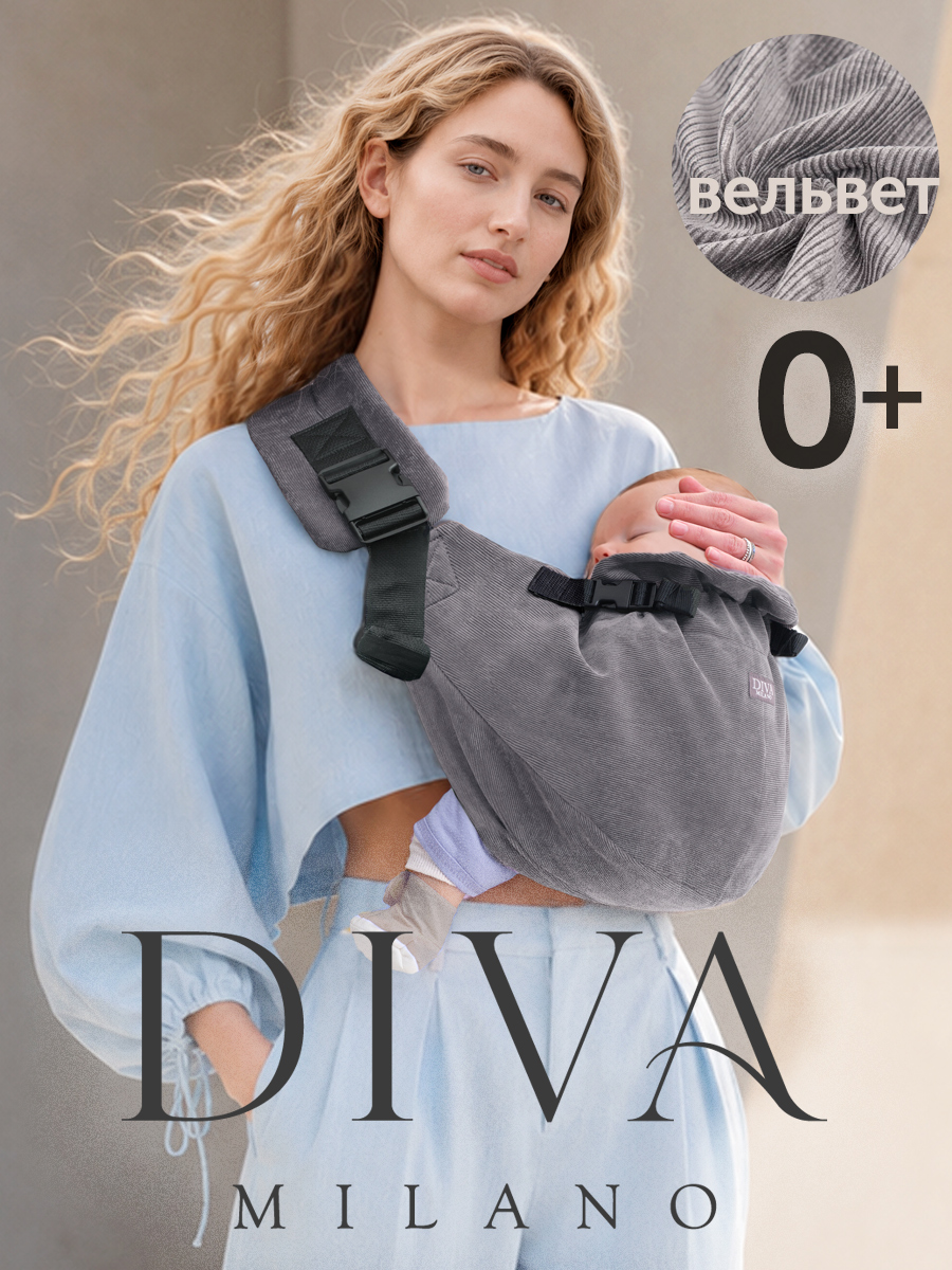 Слинг на бедро Diva Milano Canvas Velvet - фото 2