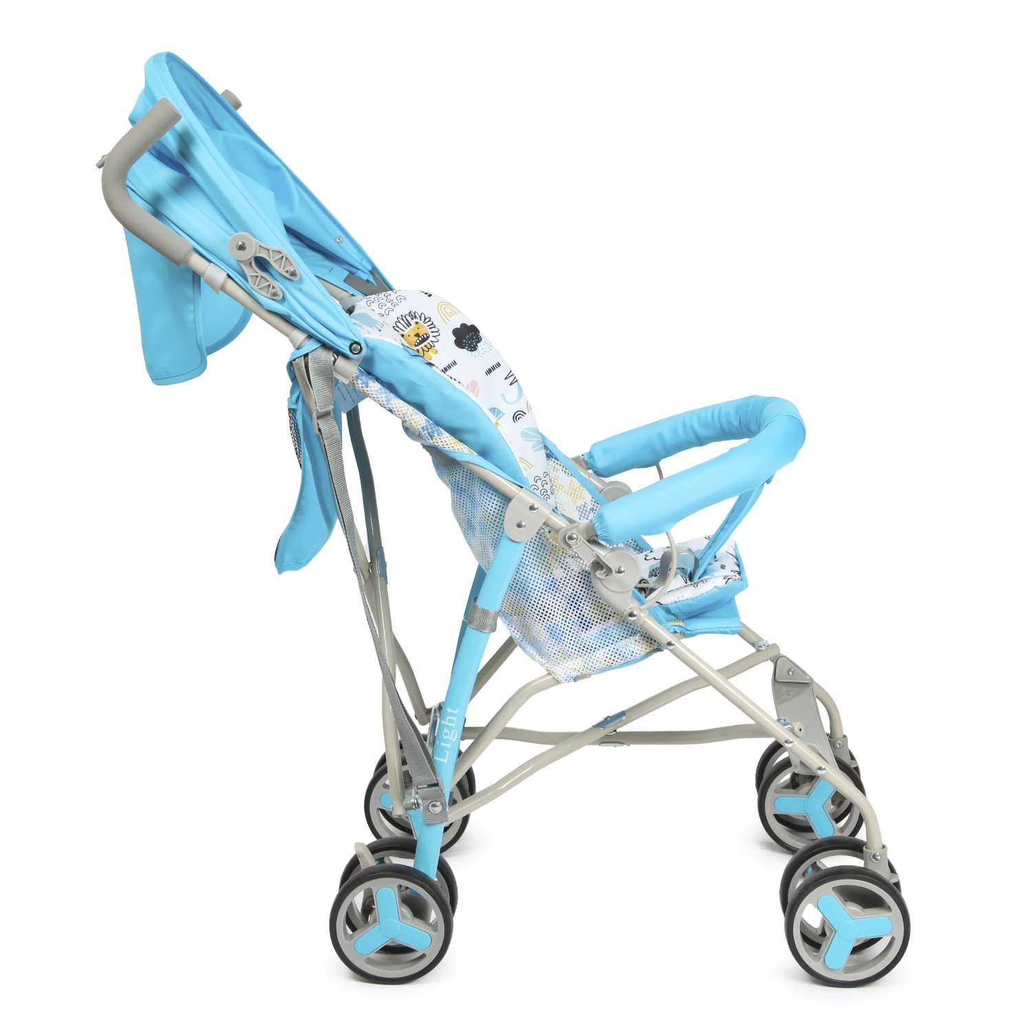 Коляска прогулочная BabyGo Light New голубой - фото 7