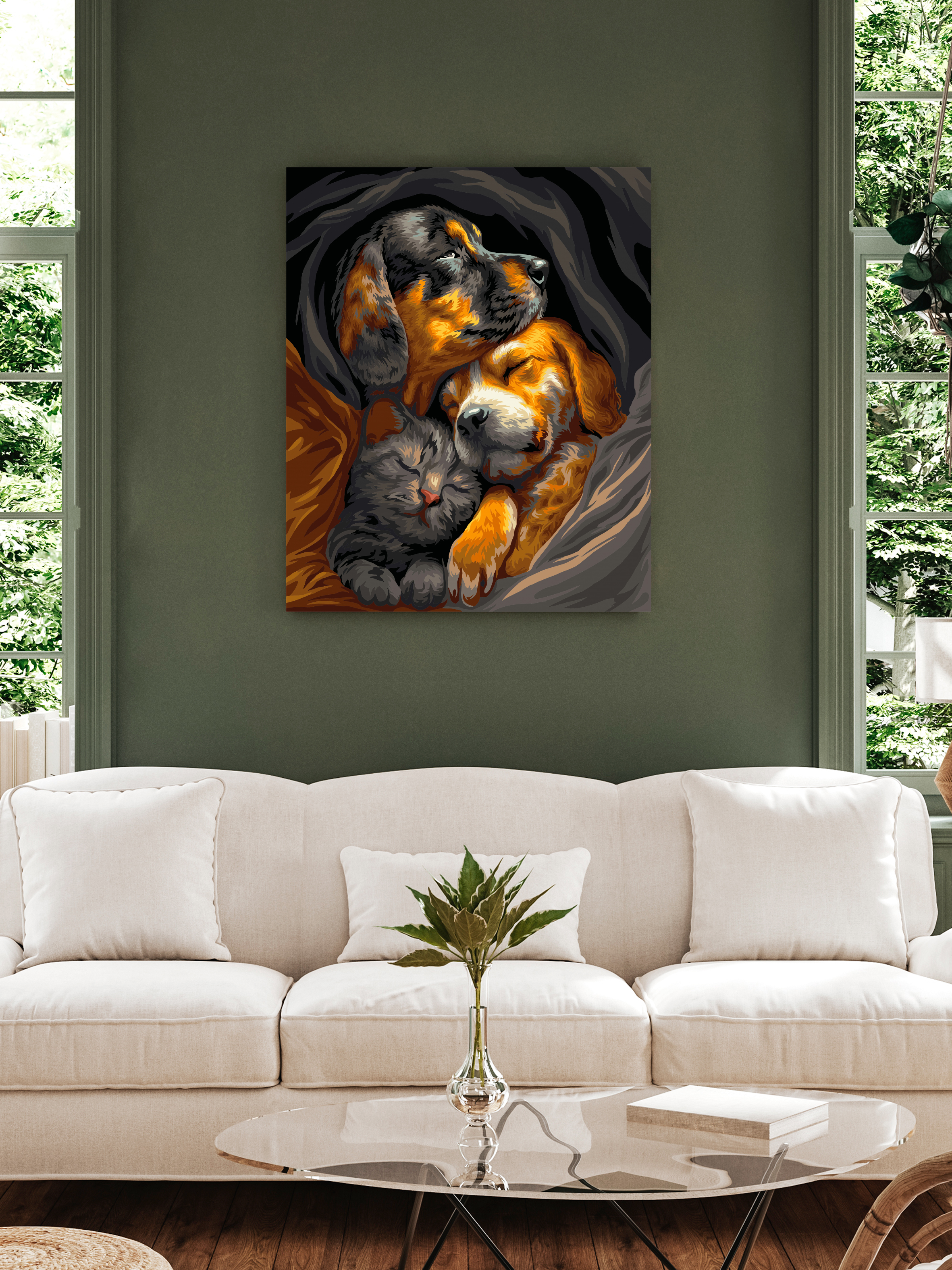 Картина по номерам Art sensation Объятия друзей - фото 3