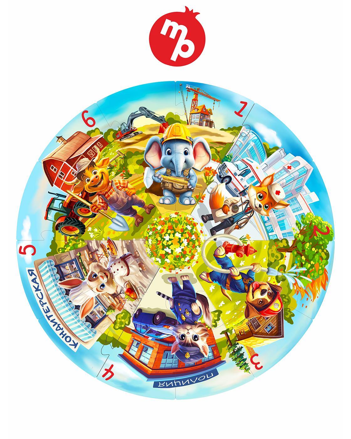 Пазл 1TOY Профессии деревянный - фото 6