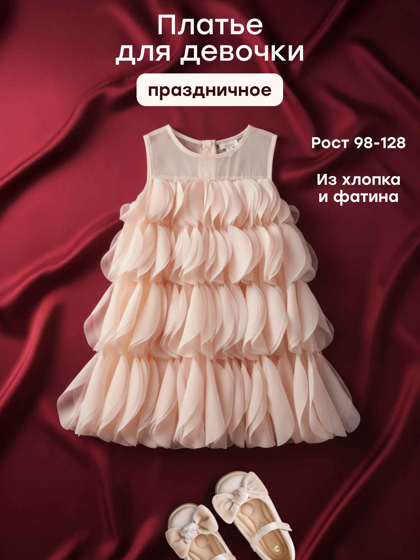 Платье Happy Baby 88639-1_pale-pink - фото 2