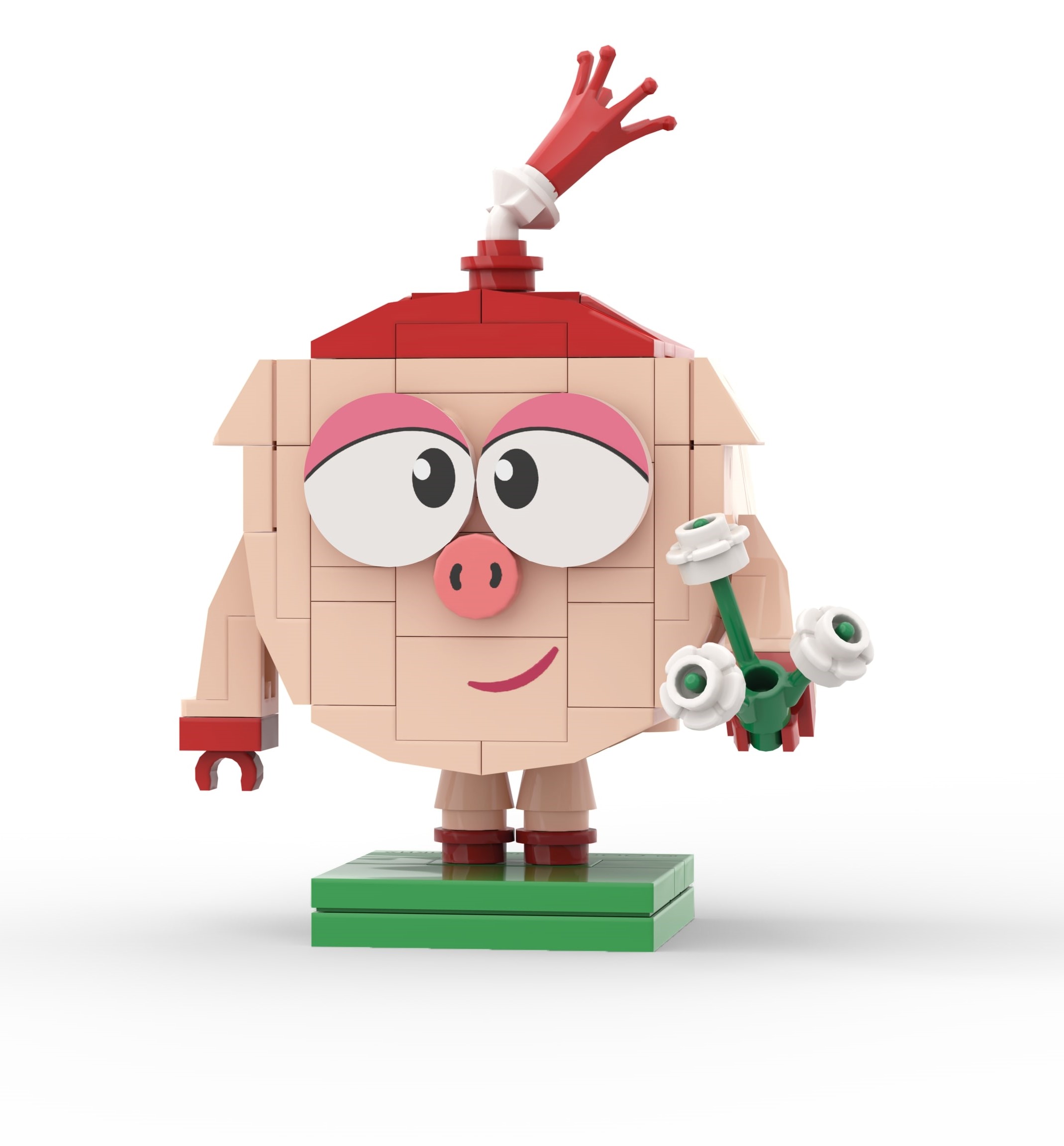 Конструктор brick labs Смешарики Нюша 88 дет. - фото 1