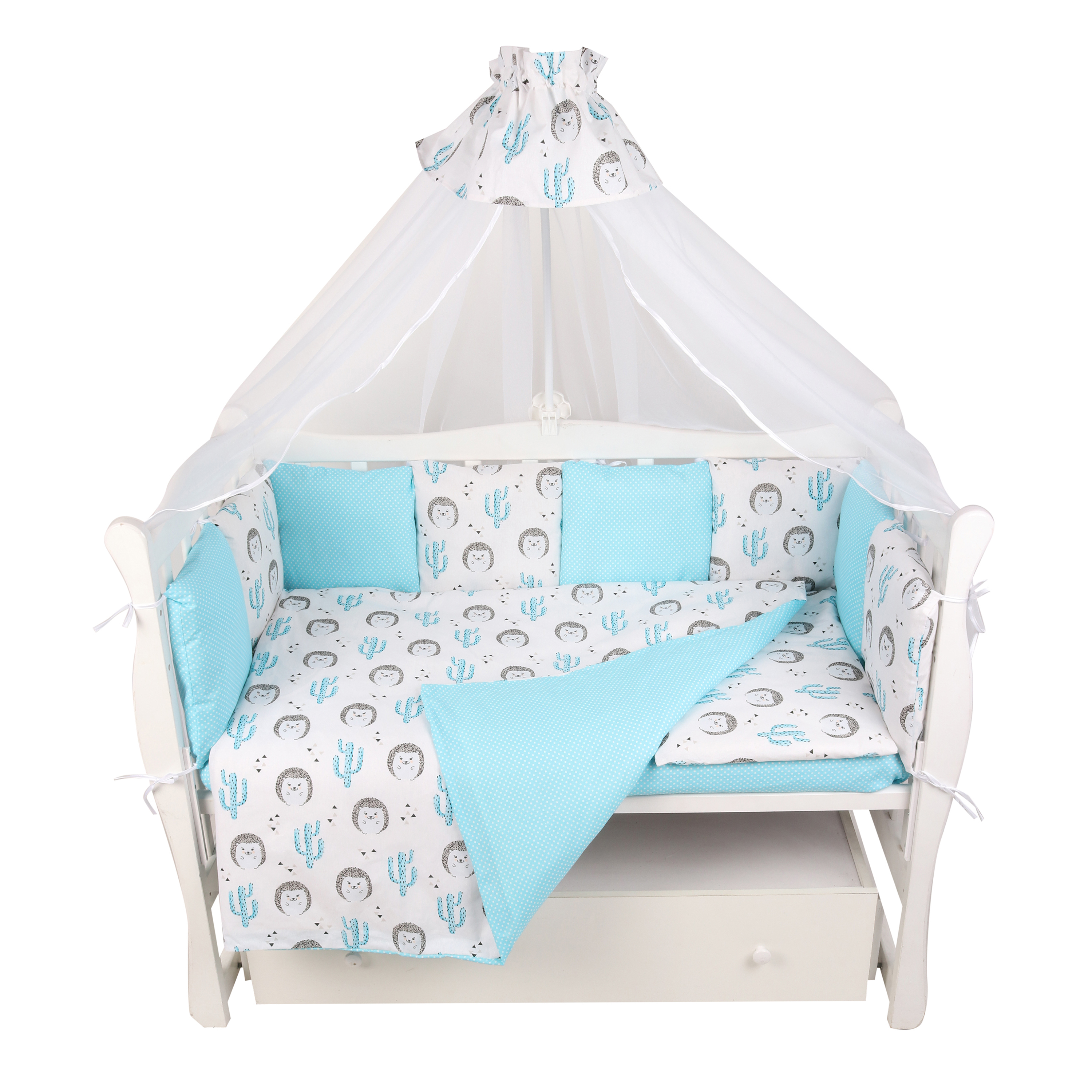Комплект постельного белья Amarobaby Ежики 3 предм. - фото 10