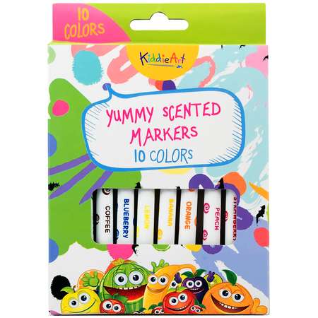 Фломастеры KiddieArt ароматизированный 10 цв.