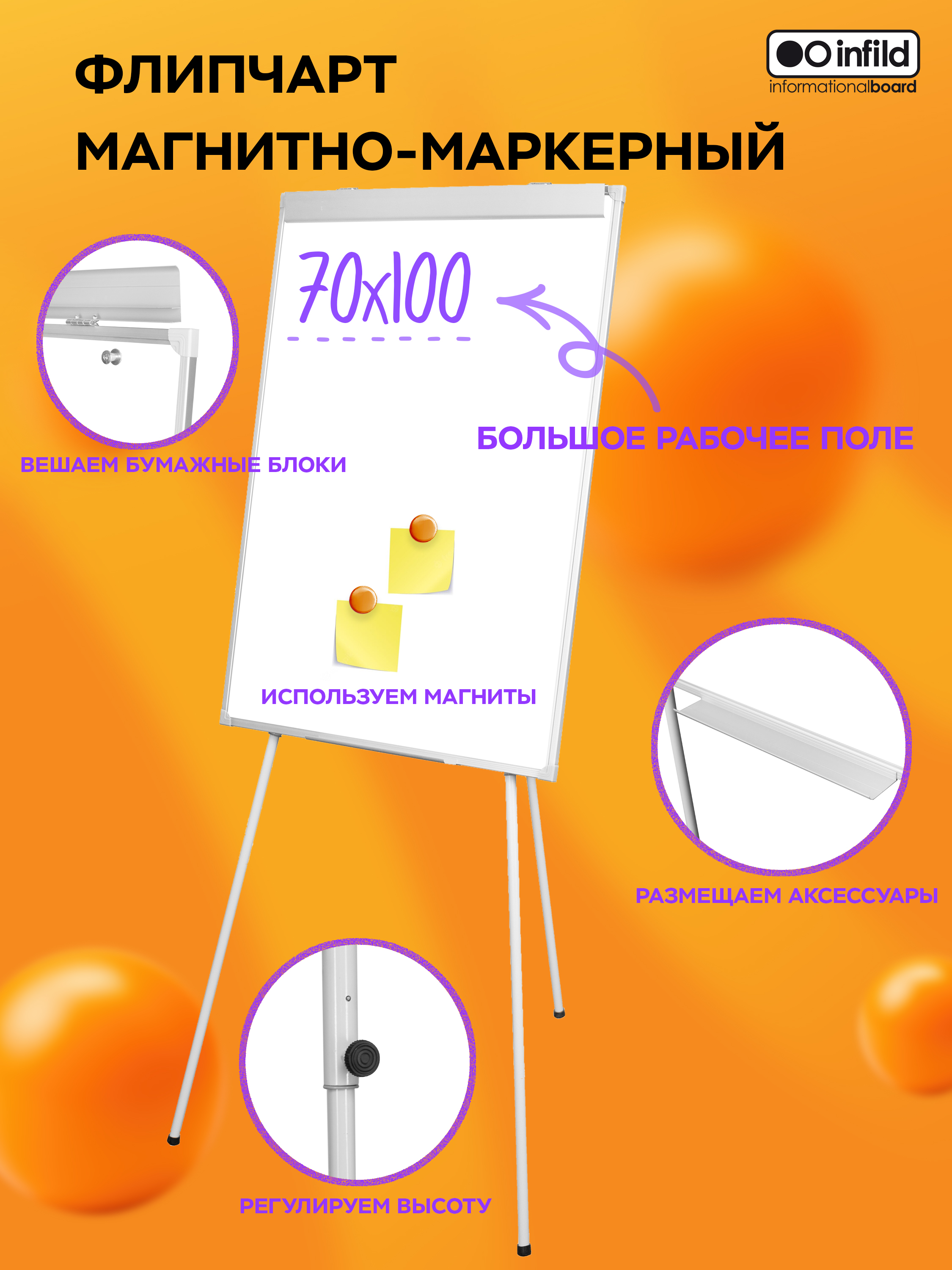 Магнитно-маркерная доска INFILD - фото 2