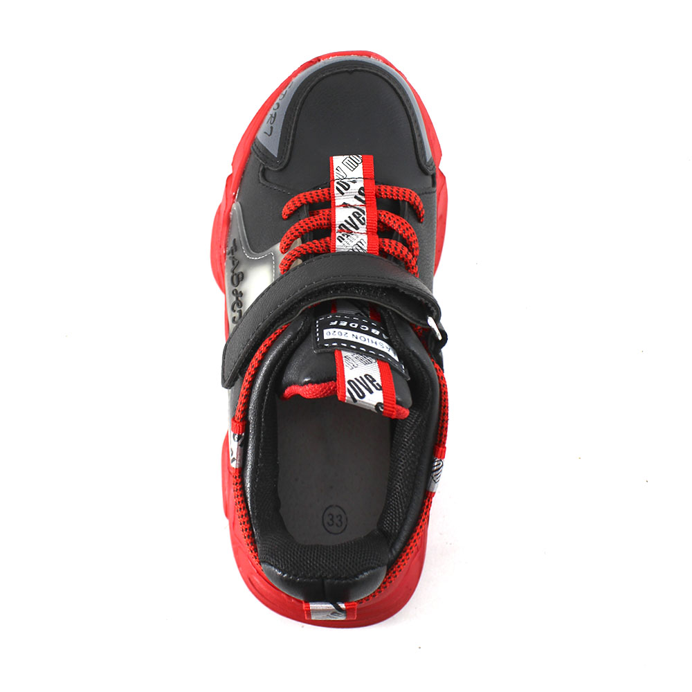 Кроссовки Europen YD2479-6-СВ EUROPEN Кроссовки для мальчика,черно-красный - фото 3