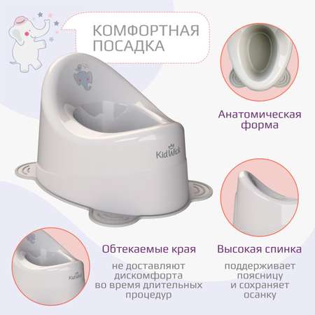 Горшок детский KidWick Улитка серый