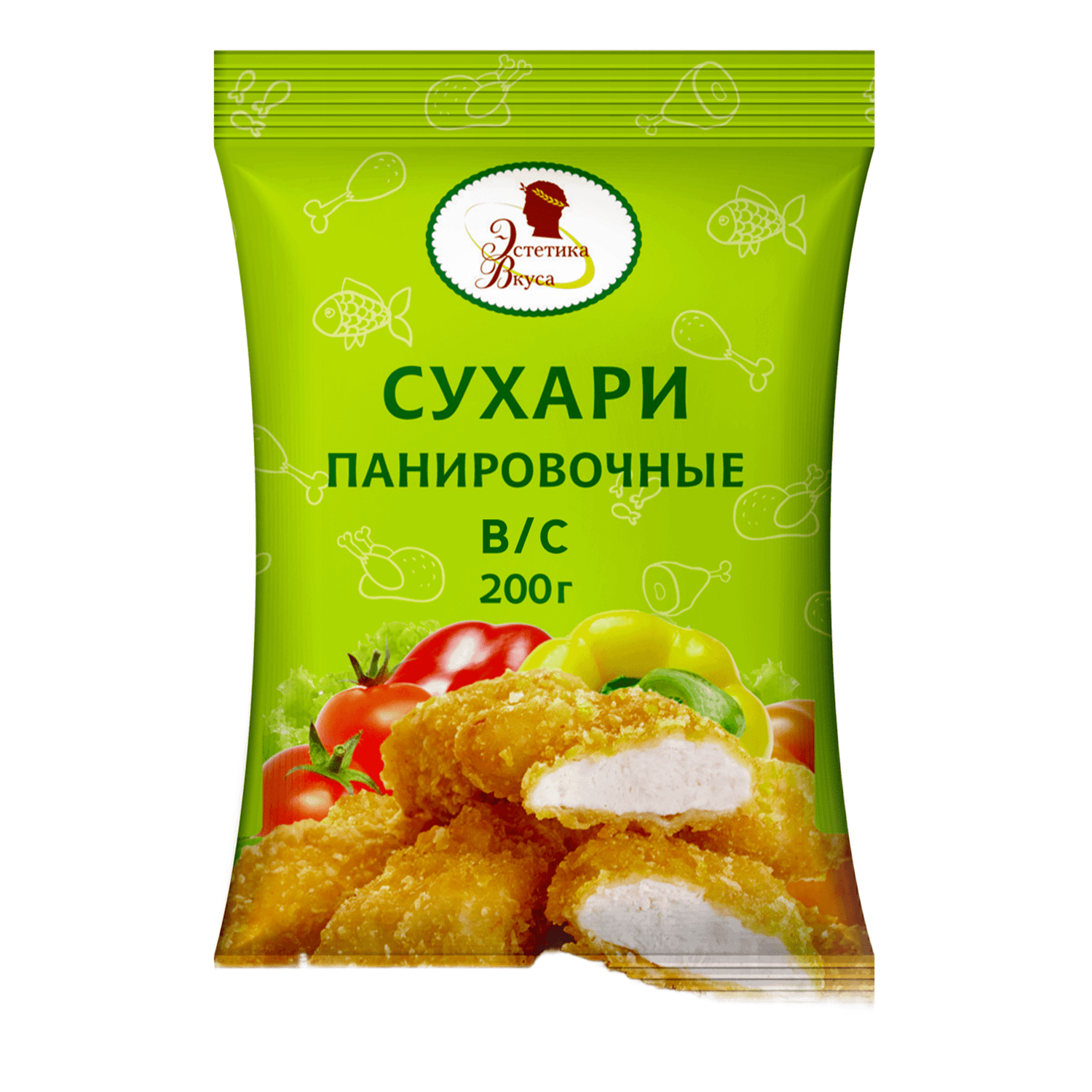 Сухари панировочные Эстетика вкуса 200г - фото 1