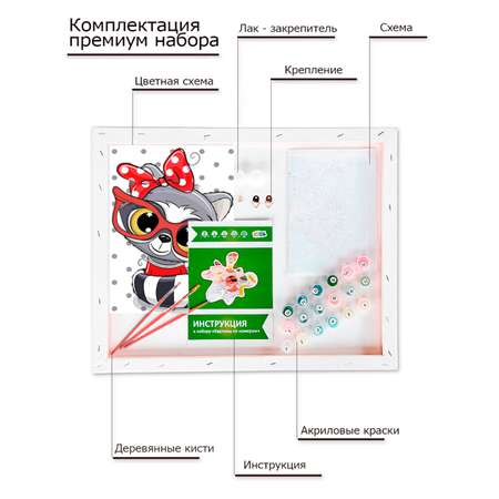 Картина по номерам Цветной