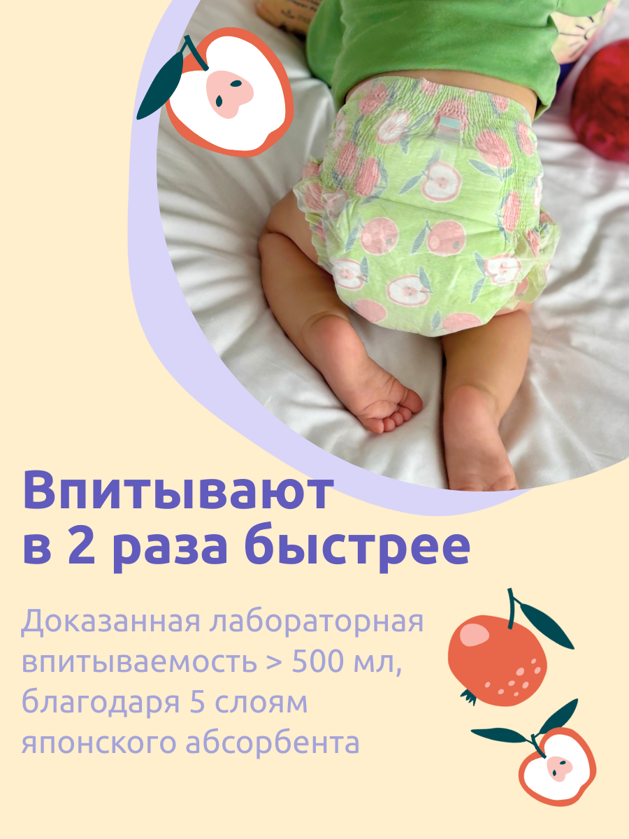 Трусики Nino Nana ультратонкие M (6-11 кг) 44 шт. - фото 3