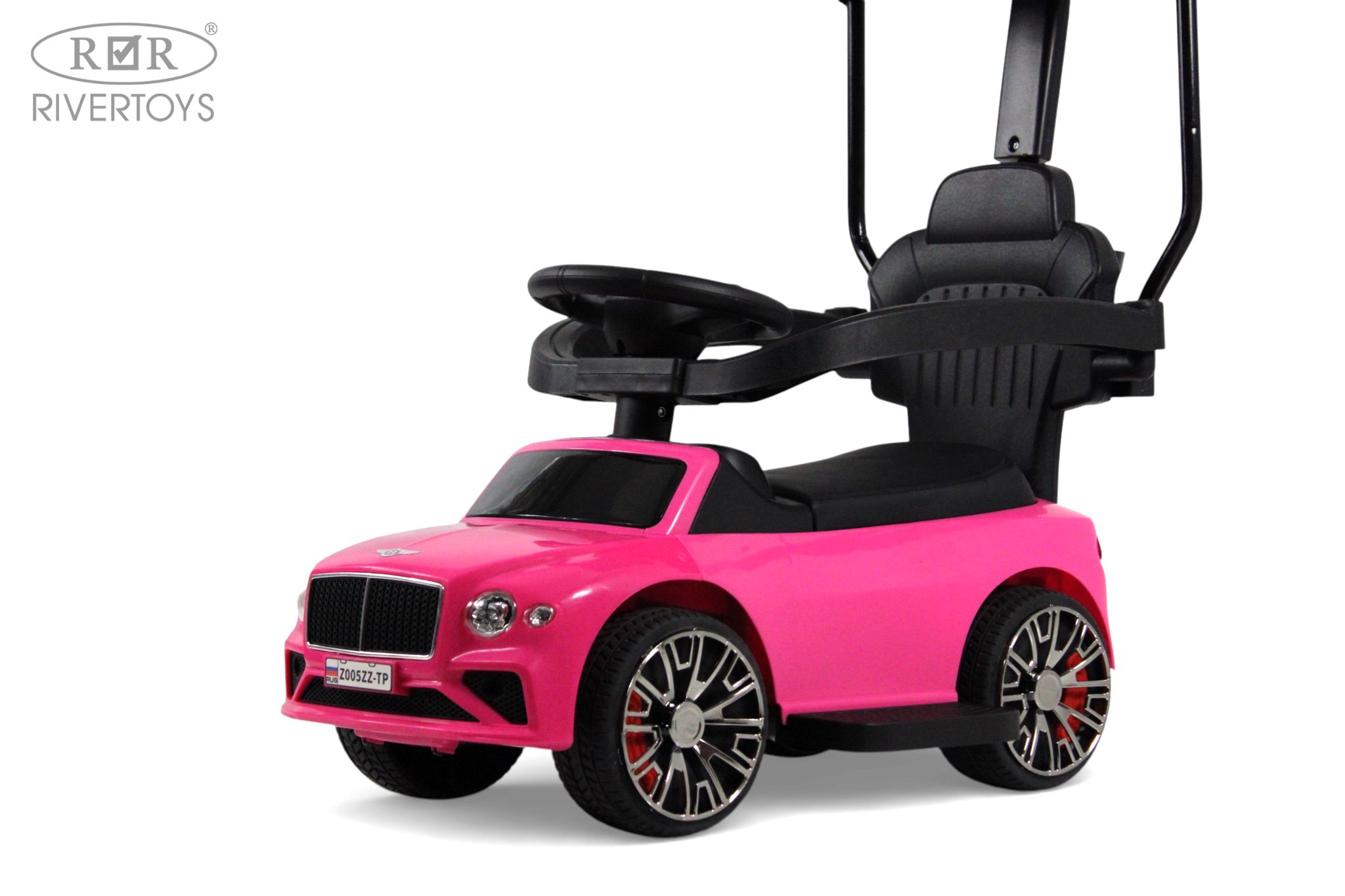 Каталка RIVERTOYS Z005ZZ-TP-PINK розовый - фото 6