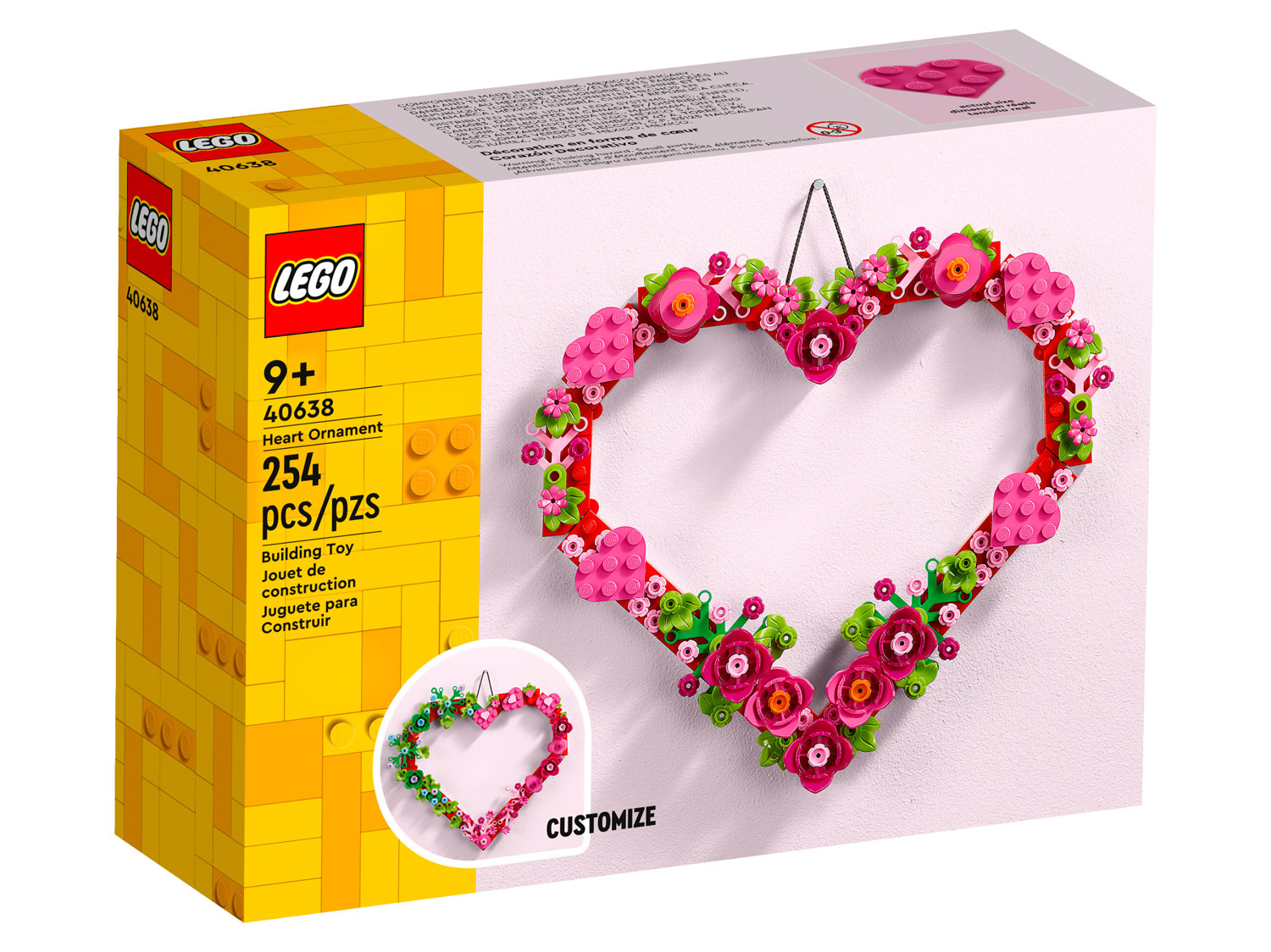 Конструктор LEGO Creator Украшение в виде сердца 40638 254 дет. - фото 2
