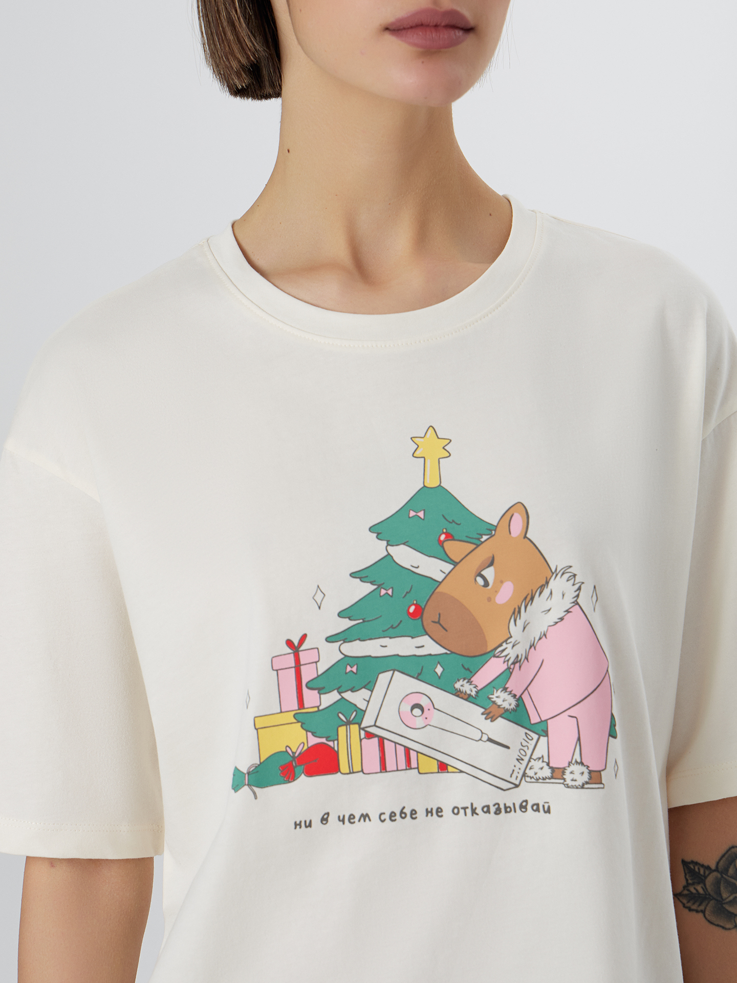 Пижама Mark Formelle (Марк Формэль) 592591/молочный +клетка на молочном - фото 5