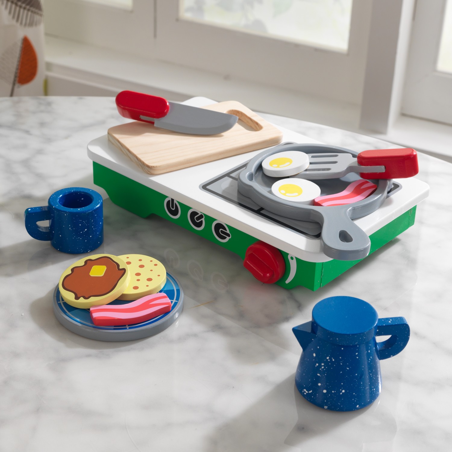 Игрушка KidKraft посуда, плита, продукты - фото 4
