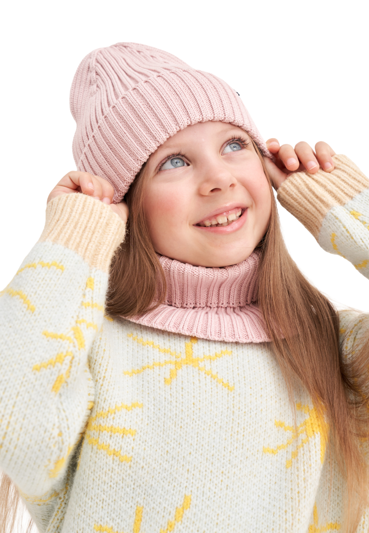 Шапка и снуд wookee Шапка_СнудРозовый - фото 2