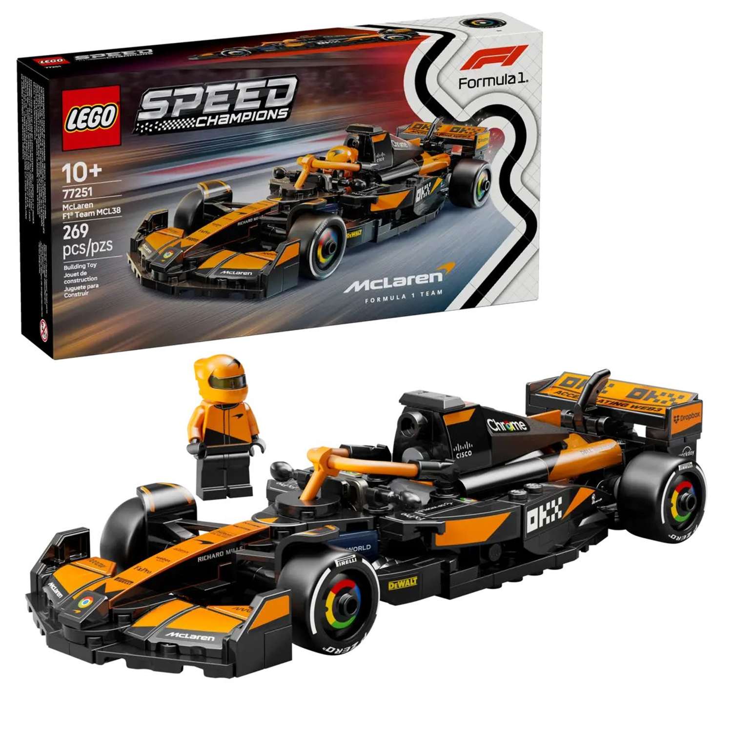Конструктор LEGO Speed Champions Команда Макларен 269 дет. - фото 1