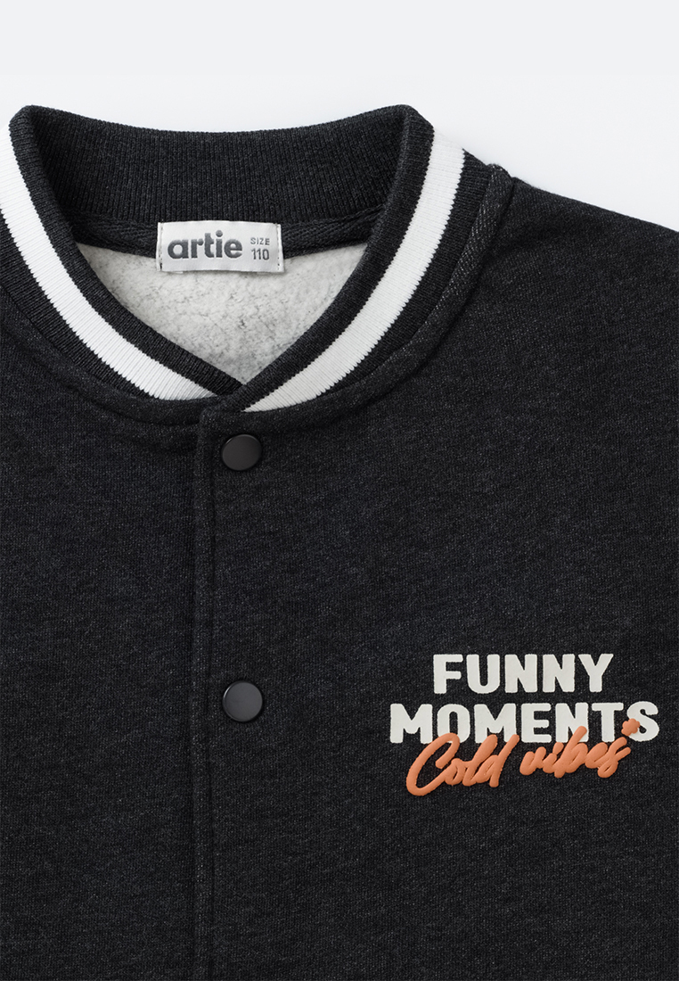 Бомбер artie W25M05J-1403M/Серый - фото 3