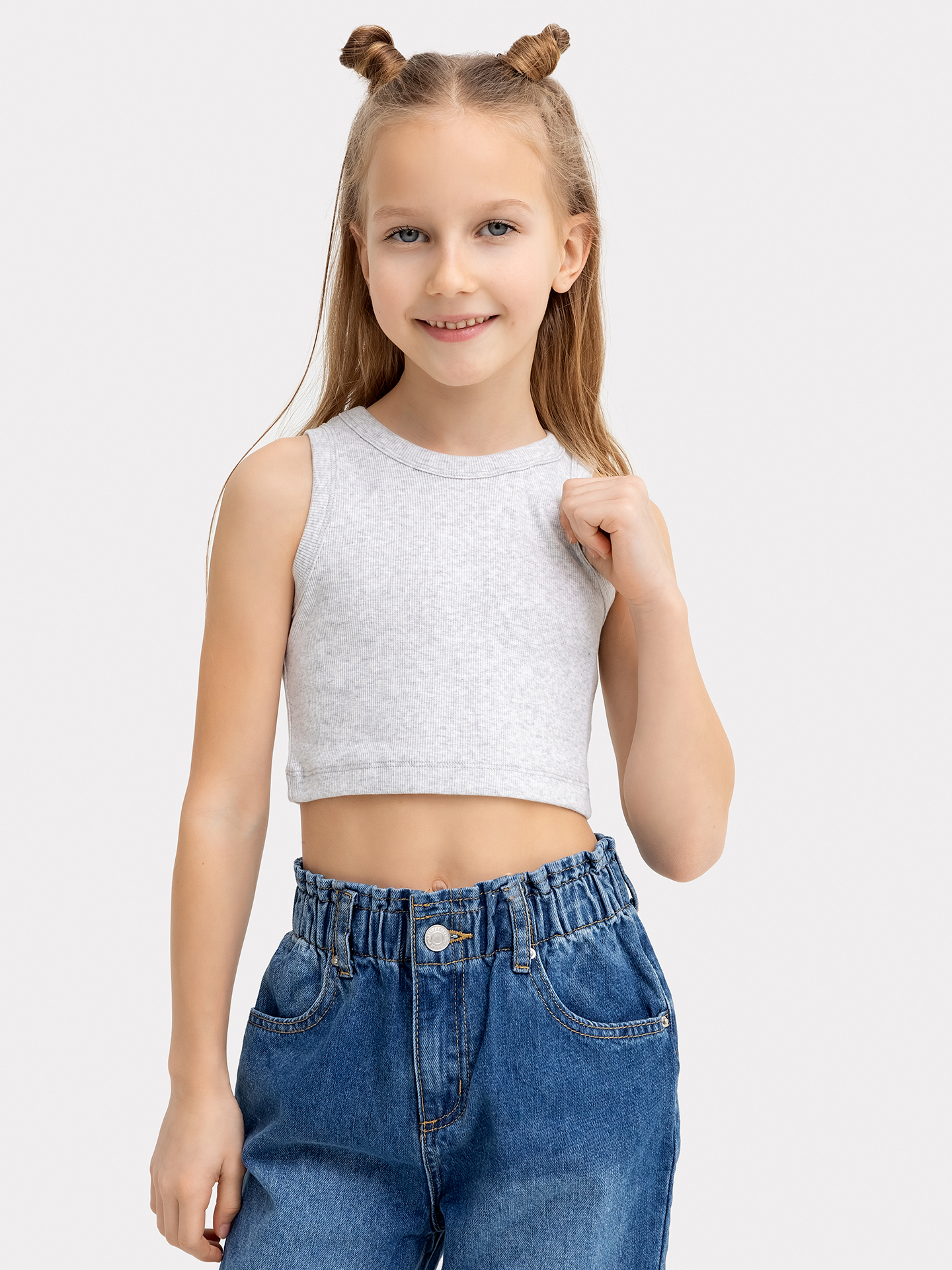 Топ Mark Formelle (Марк Формэль) 117902/серый меланж 4306-А - фото 1