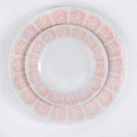 Сервиз столовый 6 персон Zarin Porcelain Industries Neo Classic Artemis Pink 29 предметов