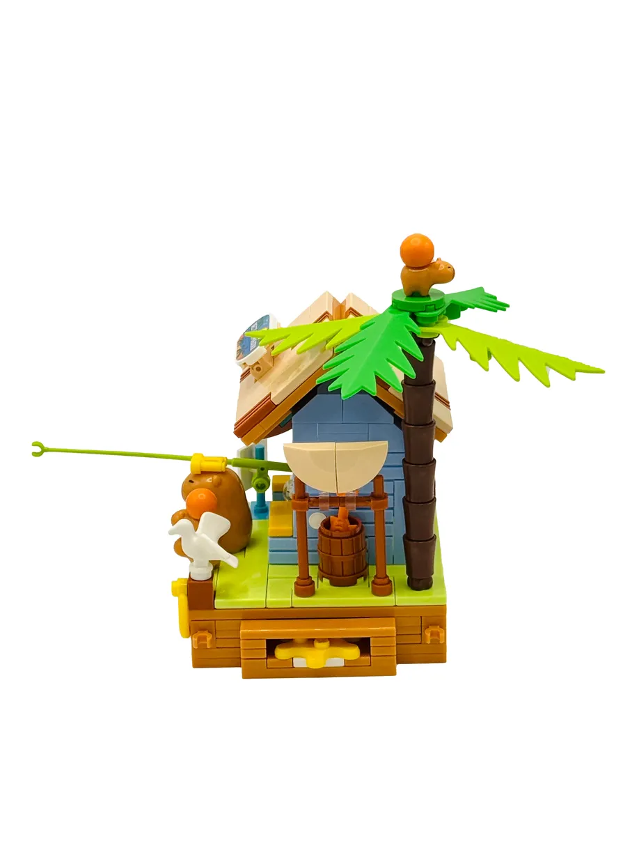 Конструктор Cubion Капибара на рыбалке 214 дет. - фото 15