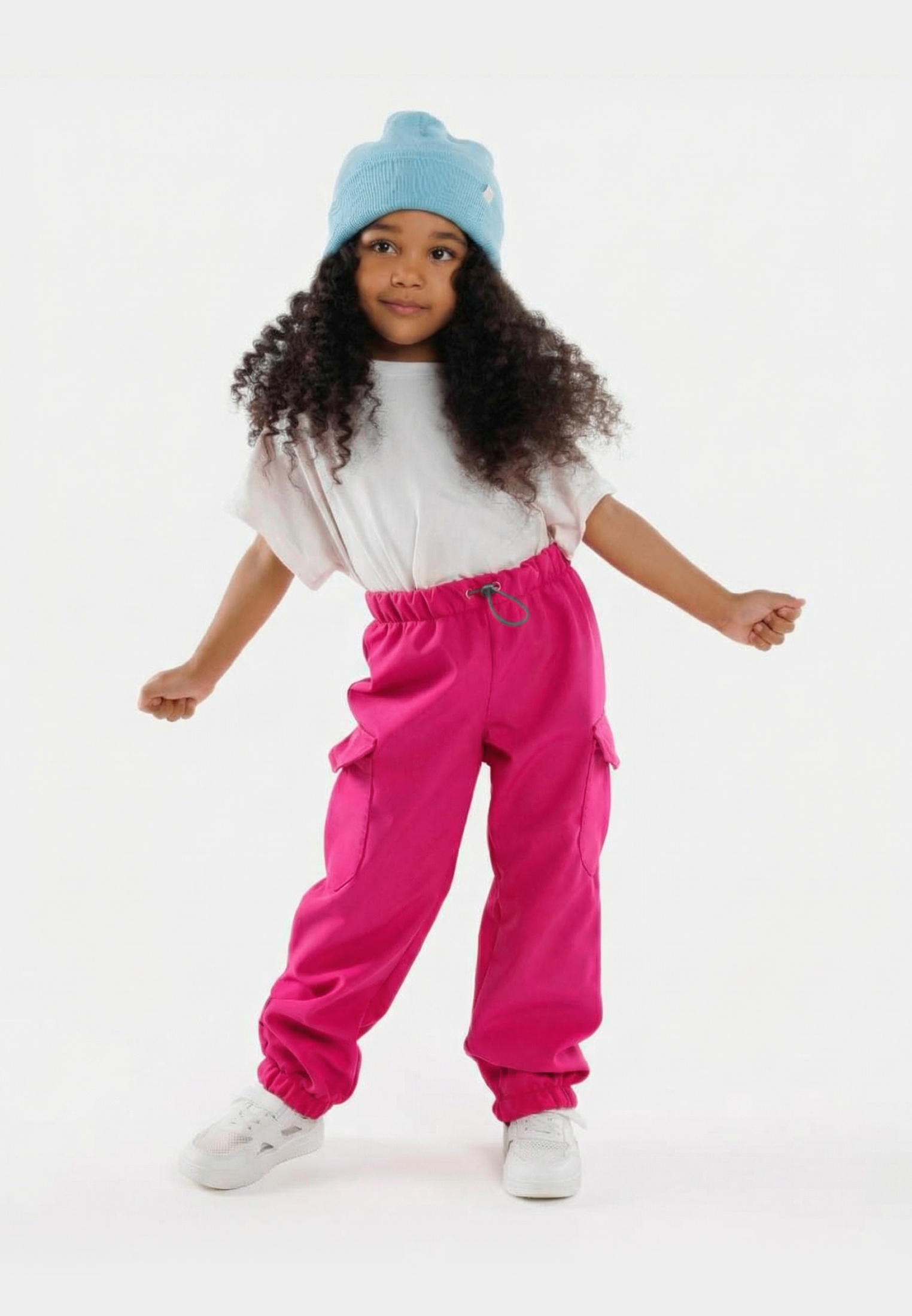 Брюки Little Kiddy jogger_softshelll_фуксия - фото 1