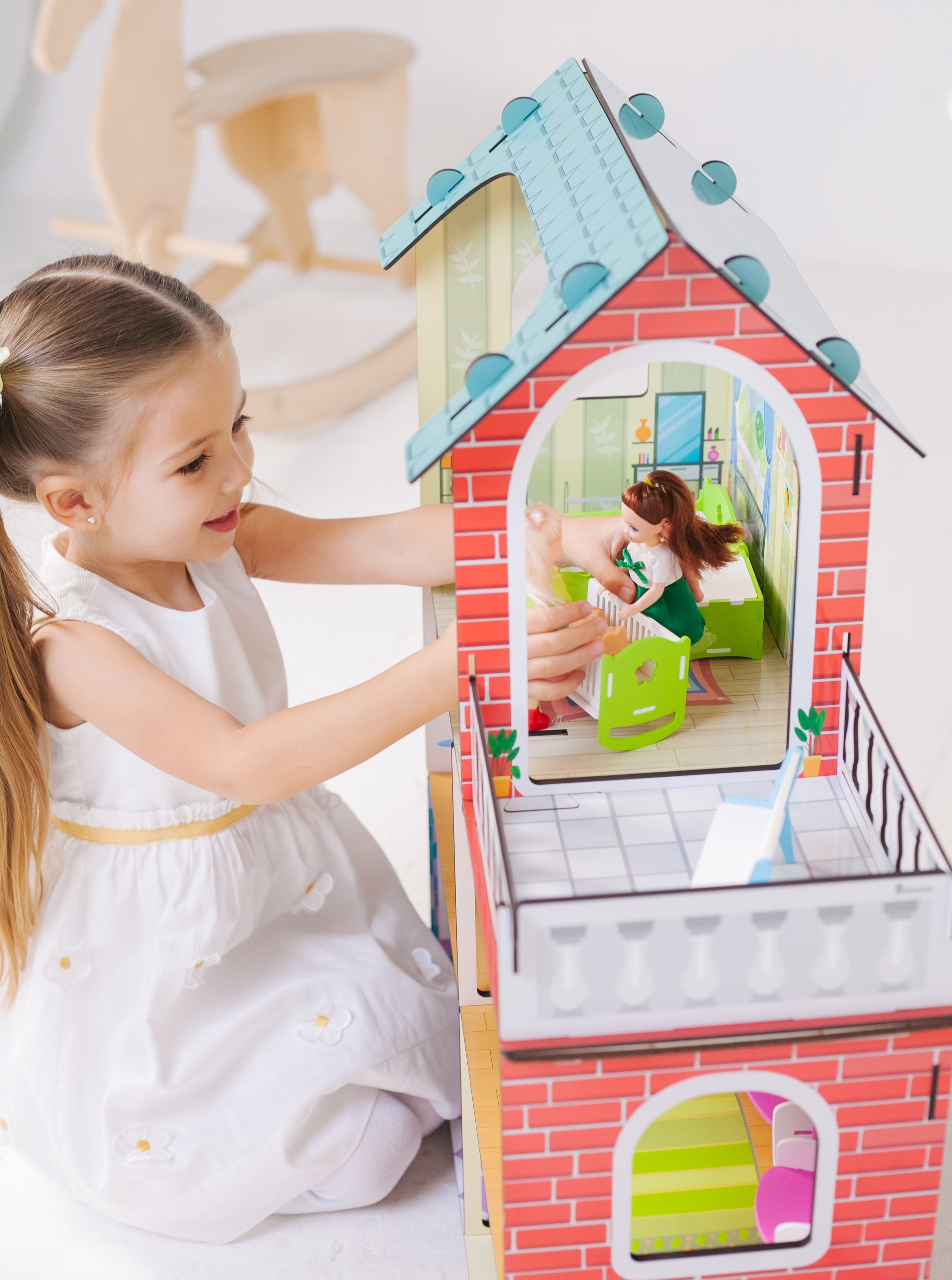 Домик для кукол Alatoys 70 см КД01 - фото 11