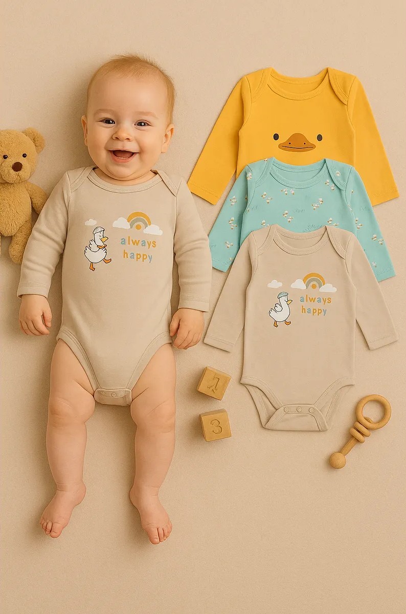 Изображение товара Боди 3 шт для новорожденных от Mark Formelle