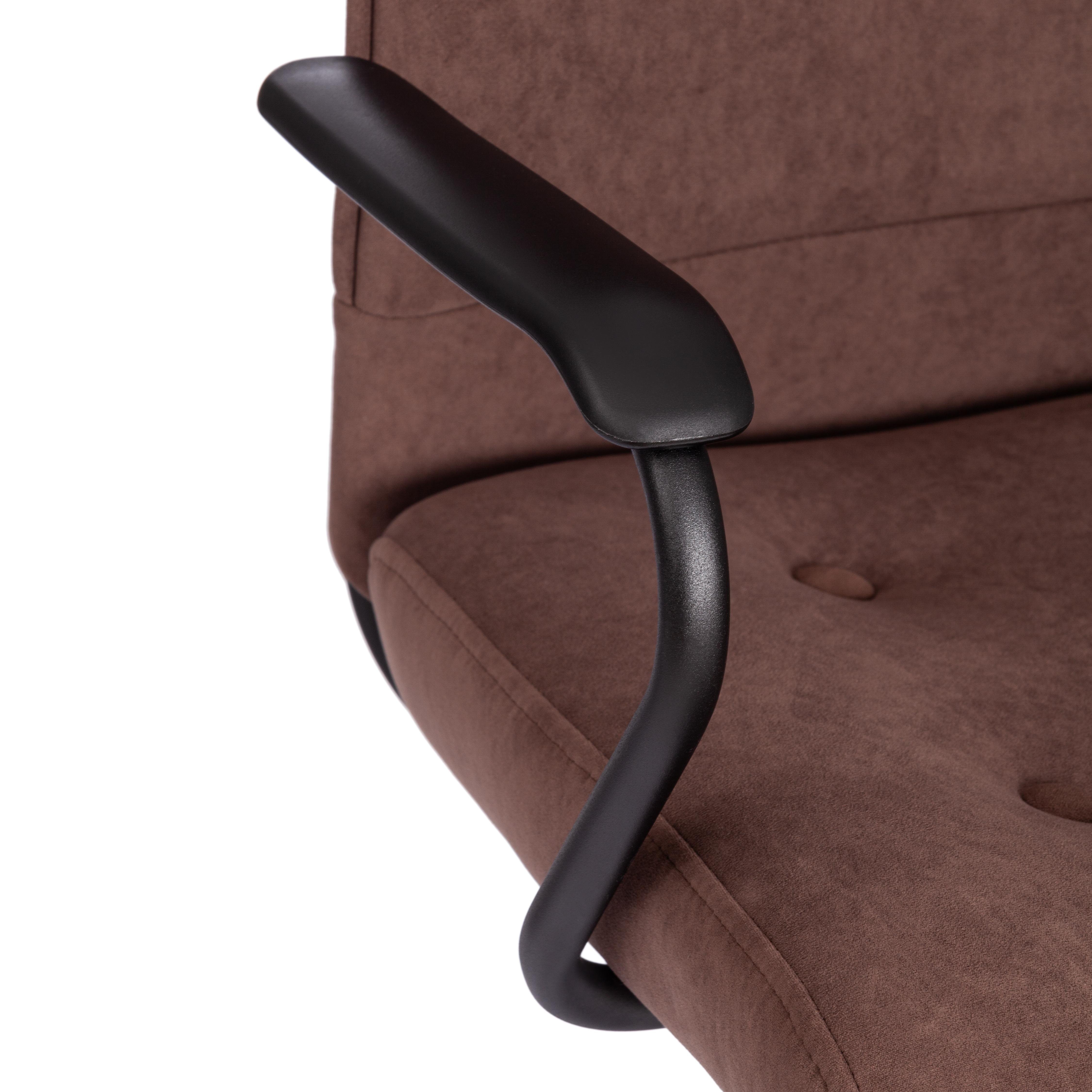Компьютерное кресло TETCHAIR флок коричневый - фото 15
