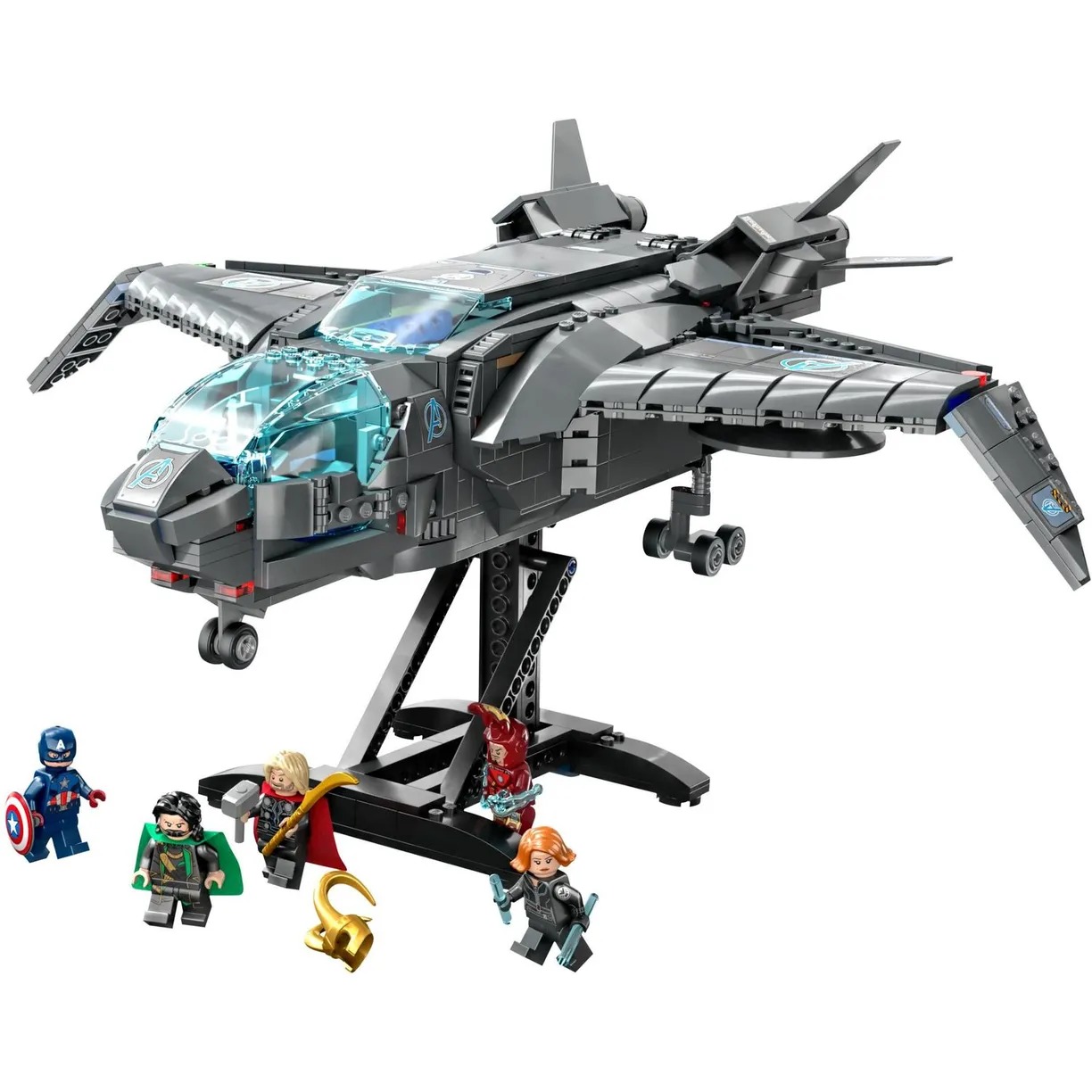 Конструктор LEGO Marvel Super Heroes Квинджет Мстителей блочный - фото 4