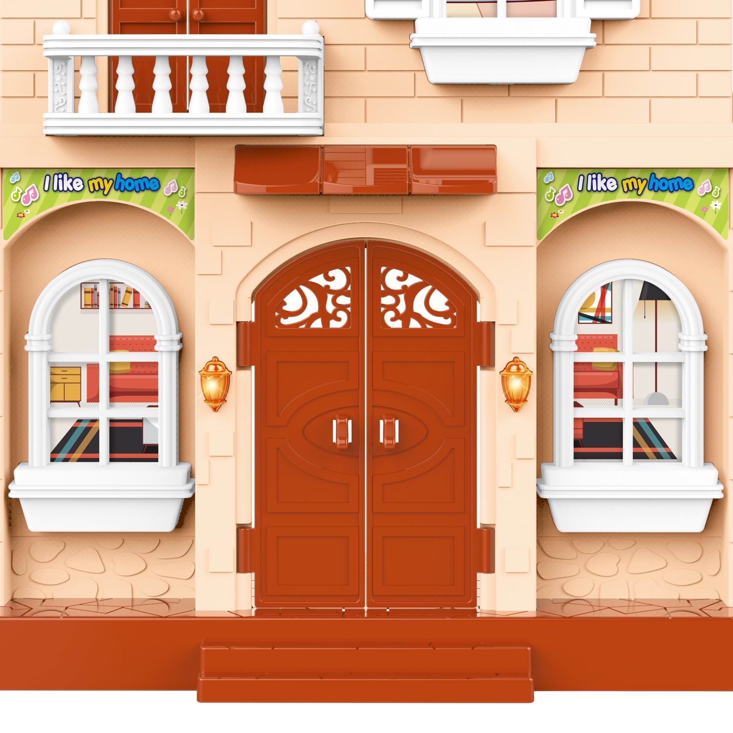 Домик для кукол Junfa 40 см с мебелью WK-15510 - фото 6