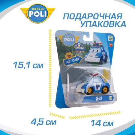 Полицейская машина РОБОКАР ПОЛИ металлическая 6 см