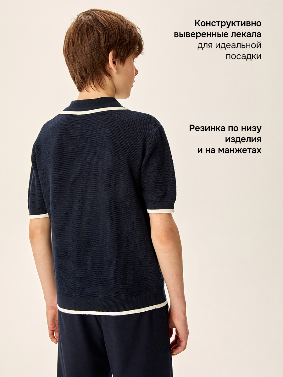 Поло NIKASTYLE 4ш70326 синий - фото 4