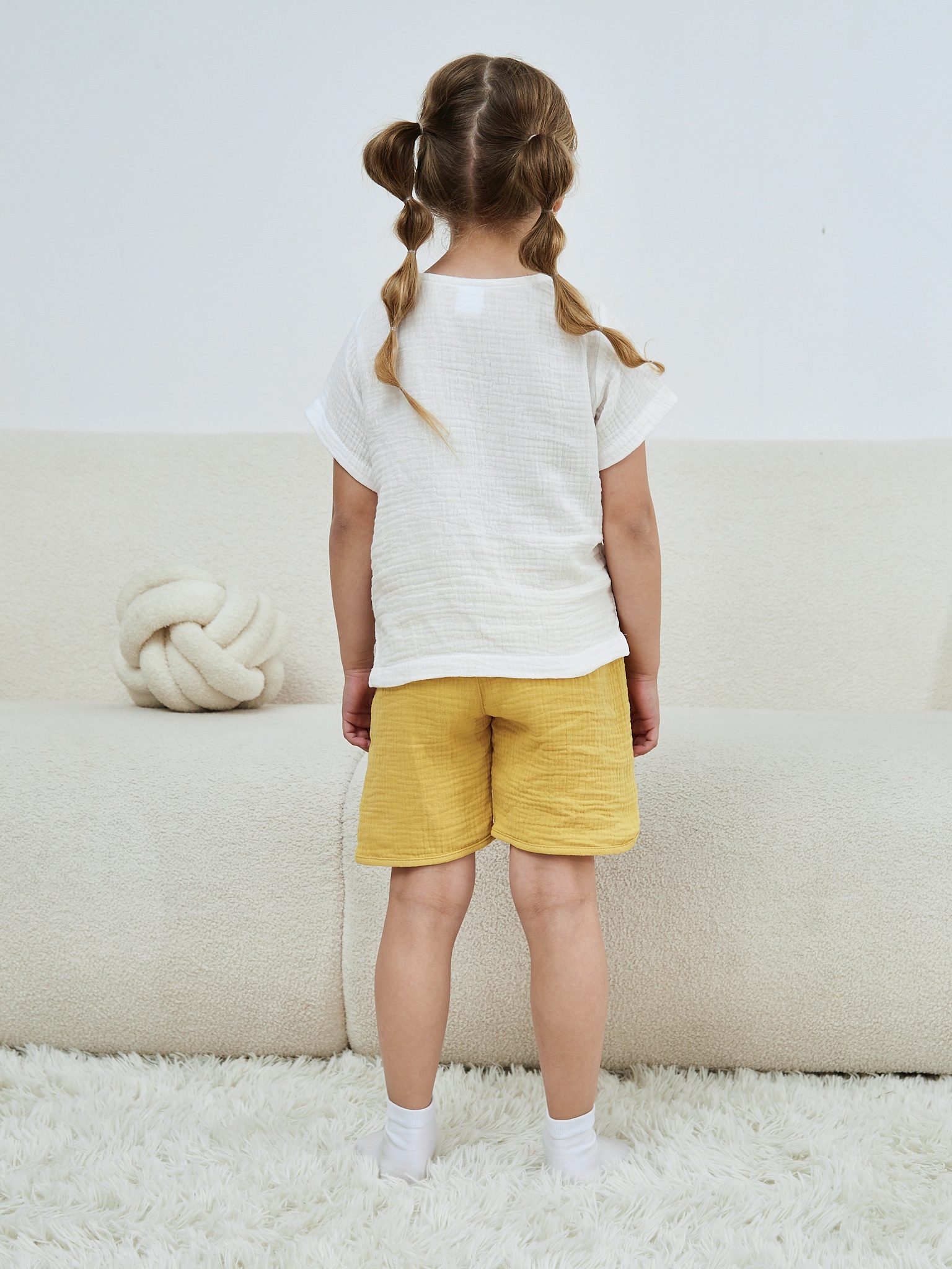 Шорты MOUN Шорты_муслин_горчичный - фото 12