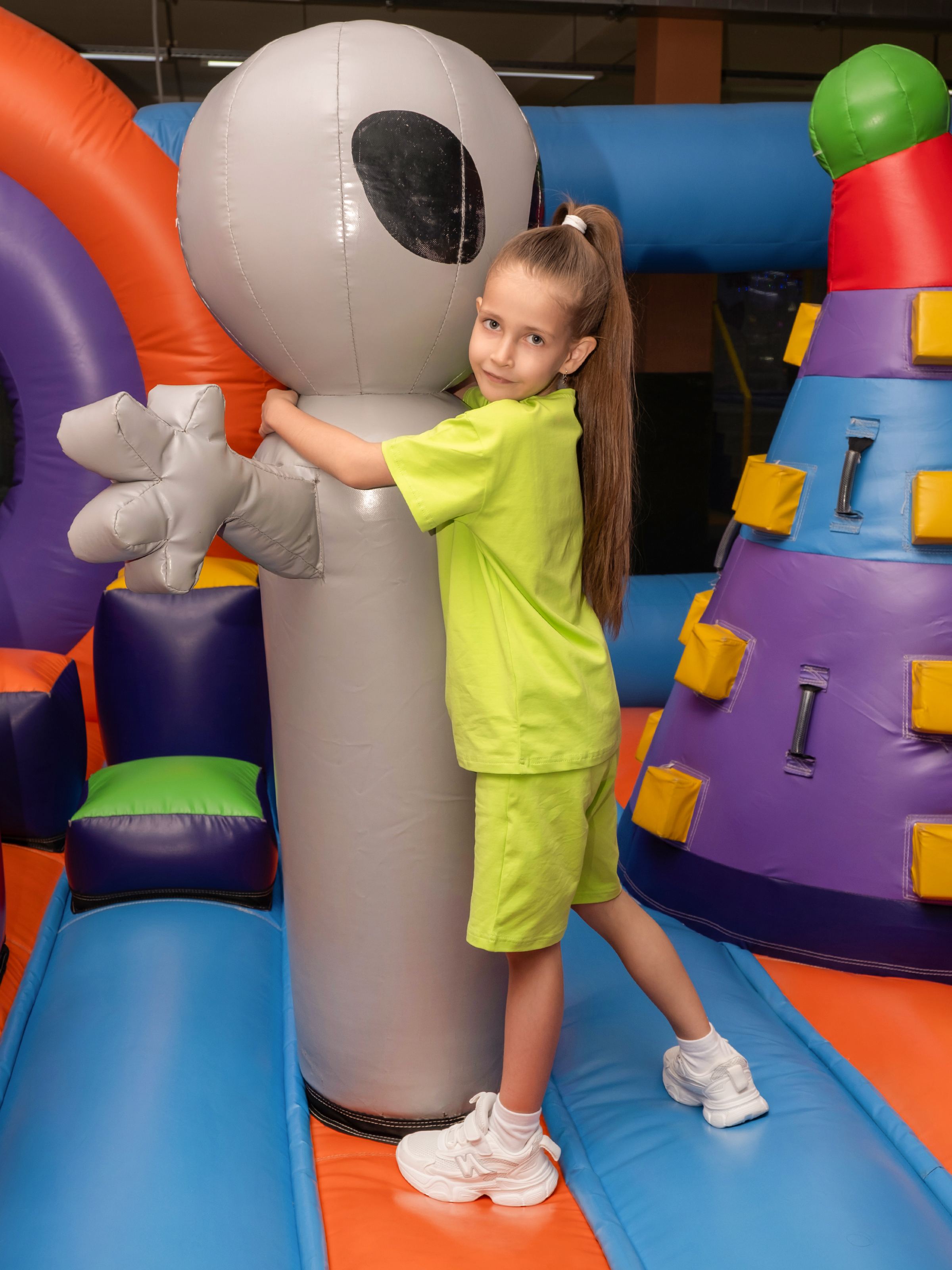 Футболка и шорты Утенок 7067 салат - фото 4