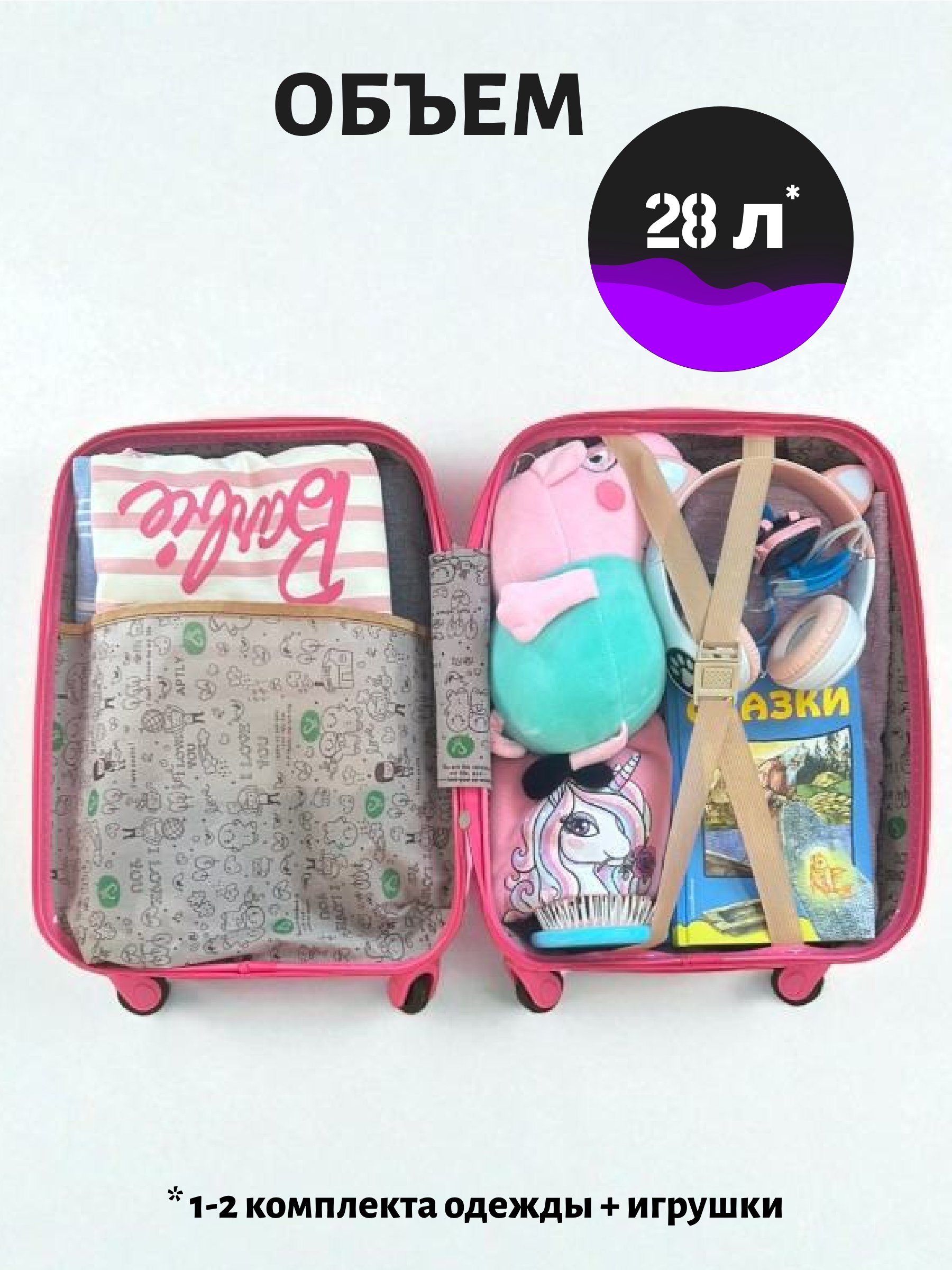 Чемодан Magio Пони с пончиком - фото 4