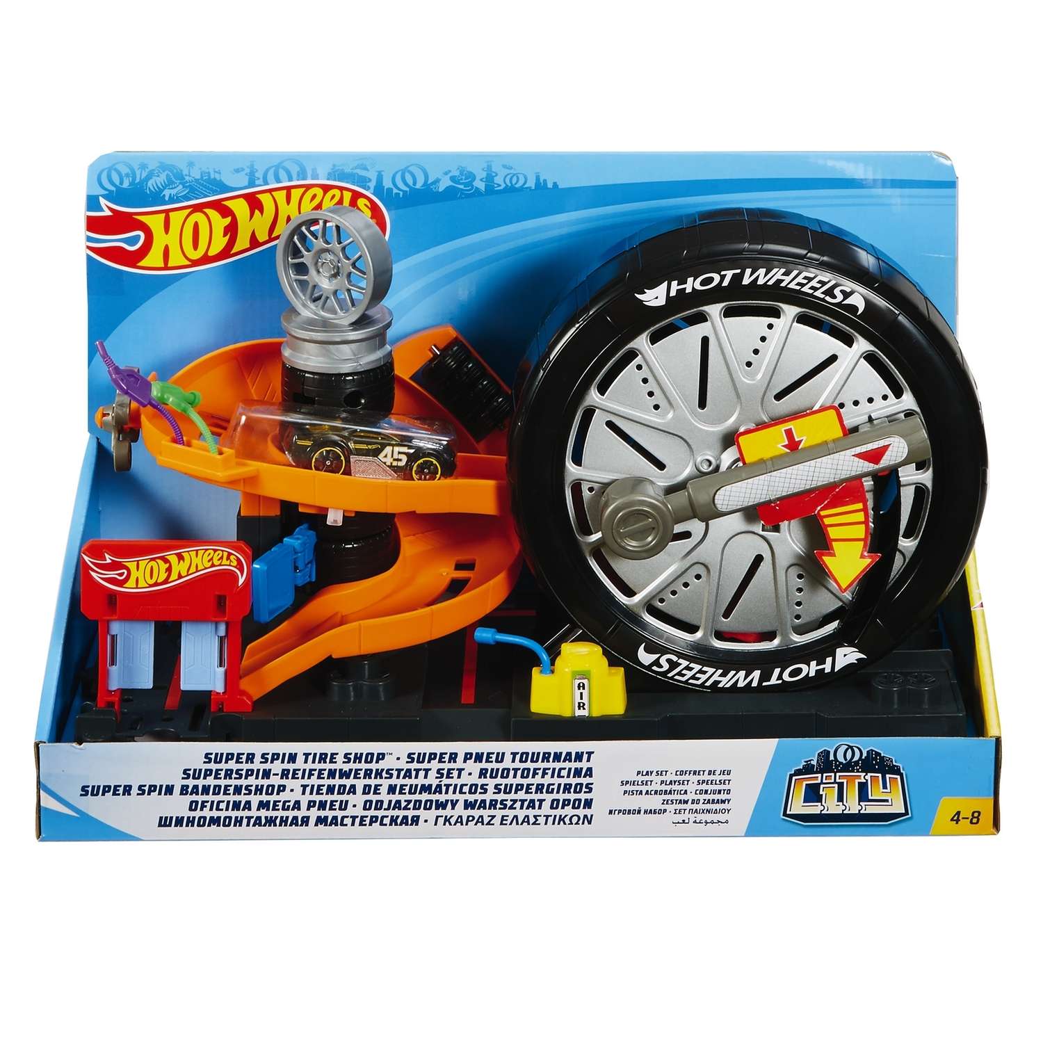 Трек Hot Wheels Магазин вращающейся шины с пусковой установкой FNB15 - фото 2