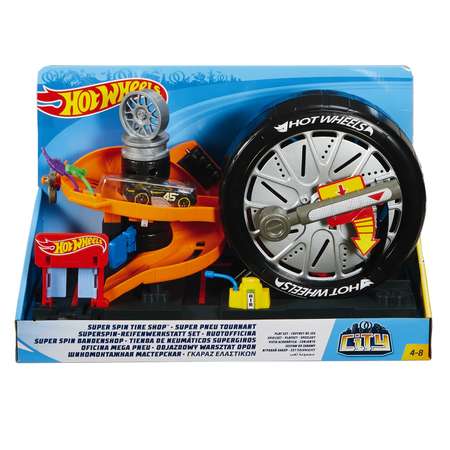 Трек Hot Wheels Магазин вращающейся шины с пусковой установкой