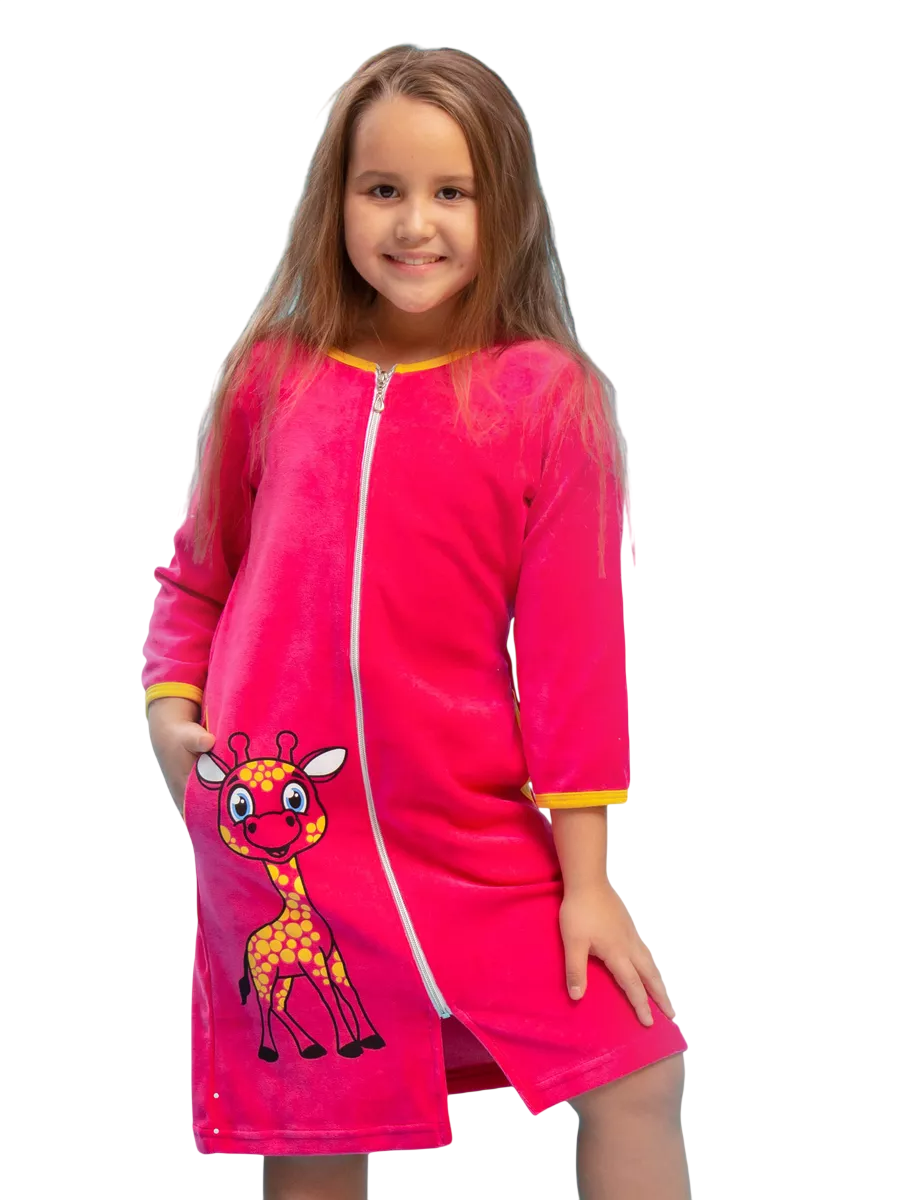 Халат TOTEMFOX 831В2F/малиновыйЖираф - фото 1