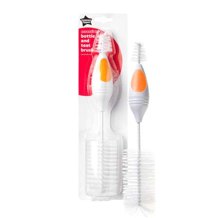 Ершик Tommee tippee для мытья бутылочек и сосок 2 в 1 оранжевый